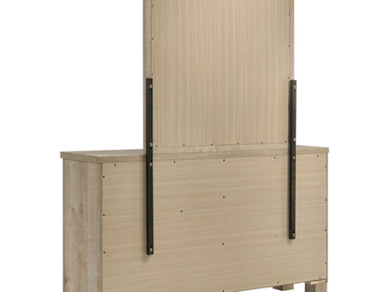 Sansome - 6 Drawer Dresser With Mirror - Oak