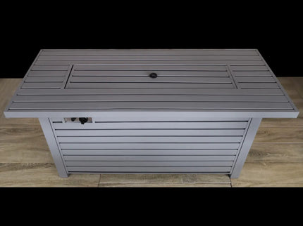 Propane / Gas Outdoor Fire Pit Table With Lid