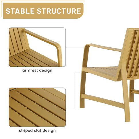 1 Piece Indoor / Outdoor 3 Seater Sofa, UV-Resistant, Waterproof And Durable