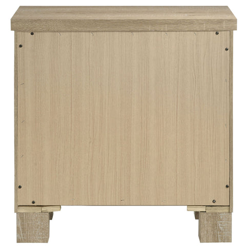 Sansome - 2 Drawer Nightstand Bedside Table - Oak