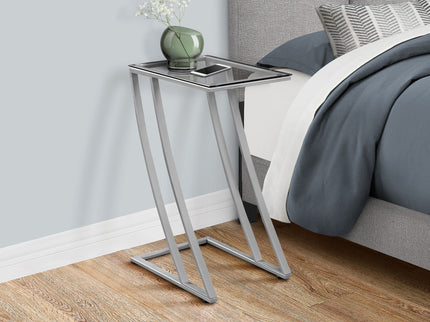 Accent Table, C - Shaped, Sturdy Construction, Contemporary & Modern