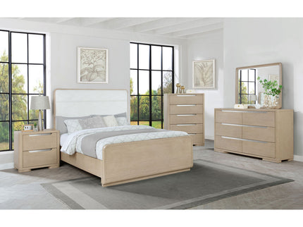 Mirador - 6 Drawer Dresser And Mirror Set - Light Oak