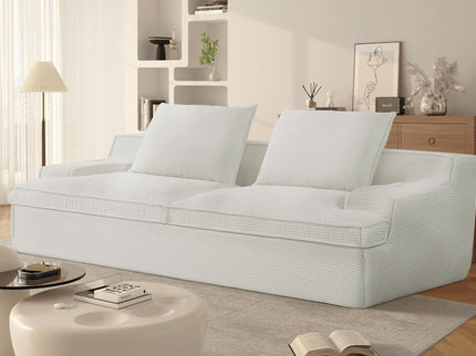 Nimbus - Oversized Full Foam 4 Seater Couch For Living Room Upholstered In Soft, Wide Armrests