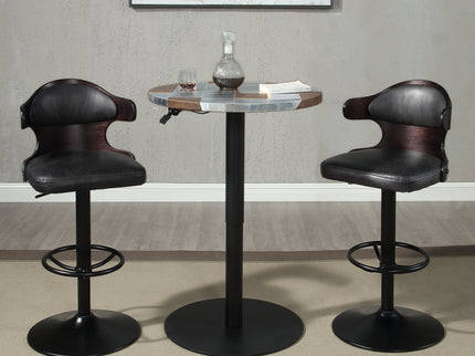 Saby - Adjustable Stool With Swivel - Charcoal