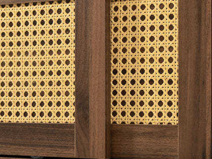 TV Stand With Storage Cabinets - Natural