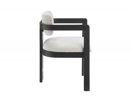 Upholstered Dining Armchair - Black