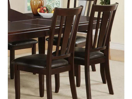 7 Piece Set, Dining Table With Butterfly Leaf And 6 Side Chairs - Espresso