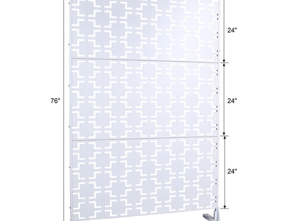 Outdoor & Indoor Metal Privacy Freestanding Decorative Screen