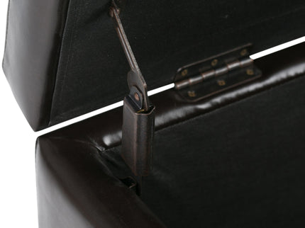 Hamilton - Storage Ottoman - Coffee Brown