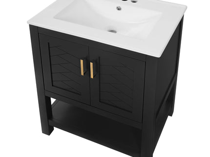 Modern Bathroom Vanity With Elegant Twill Design