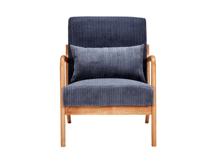 Accent Arm Chair With Pillow Upholstered