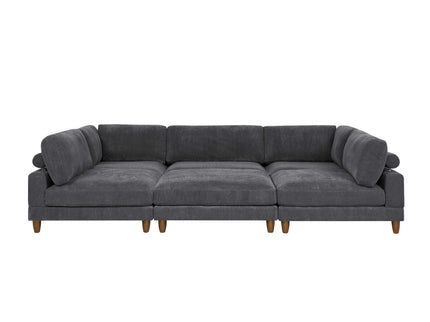 Modern Modular Sectional With Adjustable Back Support