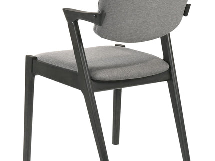 Modern Dining Chair And Zigzag Arm Design (Set of 2)