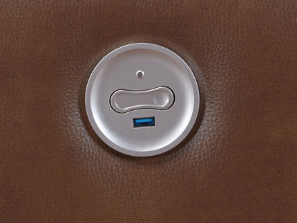 Denson - Power Reclining Loveseat With Console And USB Port