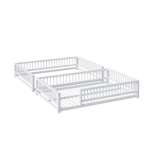 Bunk Bed With Ladder And Safety Guardrails