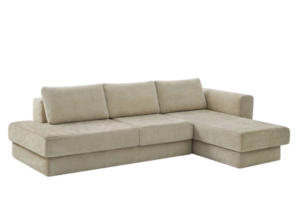 L-Shaped Modular Sofa With Double Layer Cushion