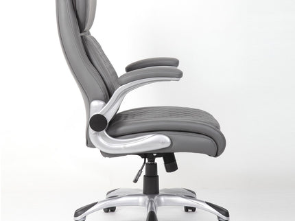 High Back Ergonomic Executive Office Chair, Adjustable Height And Lumbar Support For Home & Office - Antique Gray