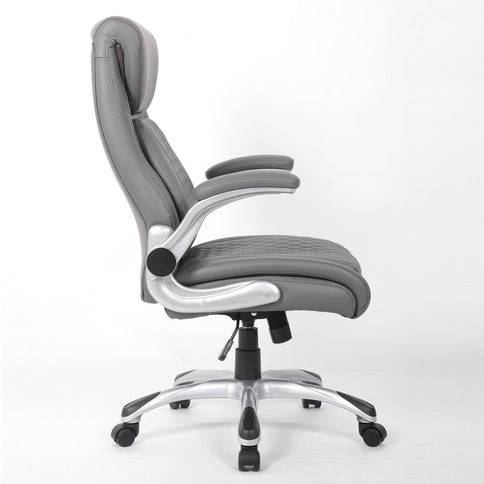 High Back Ergonomic Executive Office Chair, Adjustable Height And Lumbar Support For Home & Office - Antique Gray