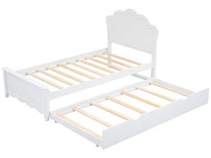 Platform Bed With Headboard And Trundle