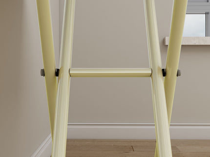 Adjustable Standing Table, Indoor & Outdoor Use, Portable With Adjustable Height - Off White / White