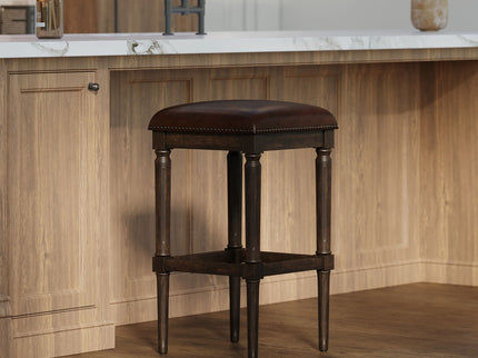 Square Stool With Upholstered Seat