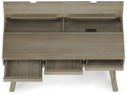 Bowman - Flip Up Desk - Distressed Gray