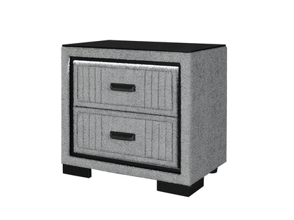 Isaiah - Nightstand With Upholstered Frame