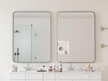 Wall Mirror Rectangular Mirror Metal Framed Mirror Vanity Mirror Dressing Mirror, For Bathroom, Living Room, Bedroom