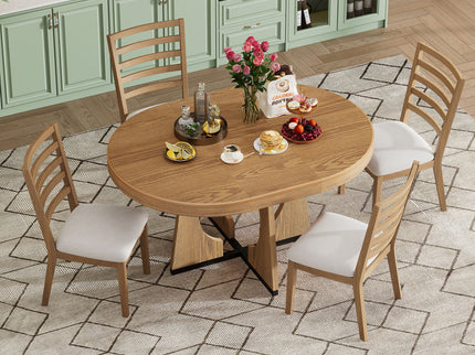 Round Dining Table Set For 4 With Chairs