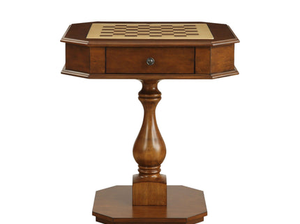 Bishop - Reversible Chess Checker Game Table With Game Tray (Chess Fingures Not Included)