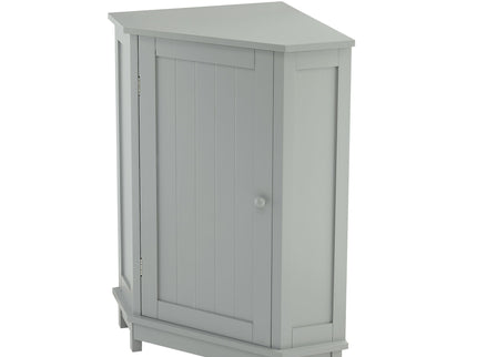 Bathroom Cabinet Triangle Corner Storage Cabinet With Adjustable Shelf Modern Style