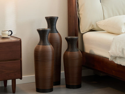 Classic And Neat Floor Vase, High Independent Flower Stand (Set of 3)