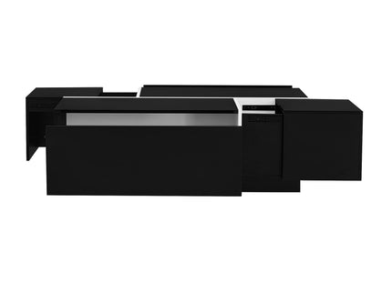 Extendable Coffee Table With 2 Hidden Storage Space And 2 Drawers For Living Room
