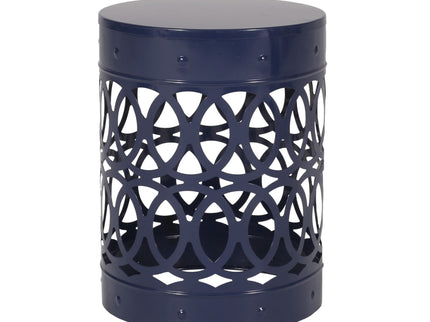 Outdoor Metal Large End Table, Modern Design