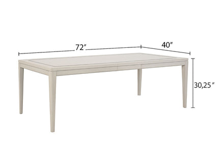 Expandable Dining Table - Vanilla White