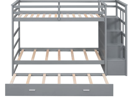 Bunk Bed With Trundle And Staircase