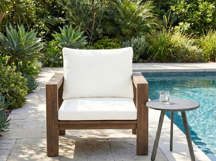 Stylish Outdoor Armchair With Cushion For Garden