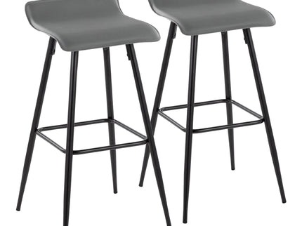Ale - Contemporary Fixed-Height Bar Stool (Set of 2)