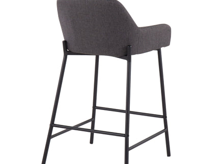 Daniella - Industrial Fixed Height Counter Stool (Set of 2)