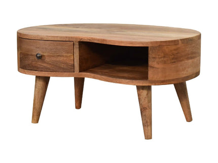 Wave Coffee Table With 1 Drawer