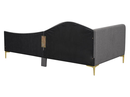 Upholstered Daybed With Headboard And Armrest, Support Legs