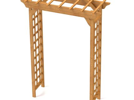 Arbor, Wedding Arch For Ceremony, Trellis For Plant Climbing, Christmas Decor Pergola For Garden Backyard - Yellow