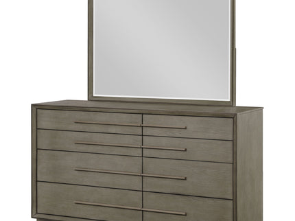 Prescott - 8 Drawer Dresser With Mirror - Brown