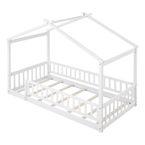 Bed House Bed Frame With Fence