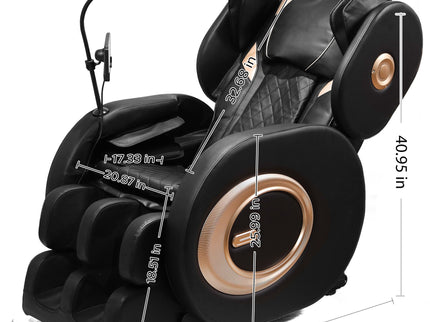 Automatic Massage Chair Recliner With Zero Gravity And Full Body Air Pressure - Black