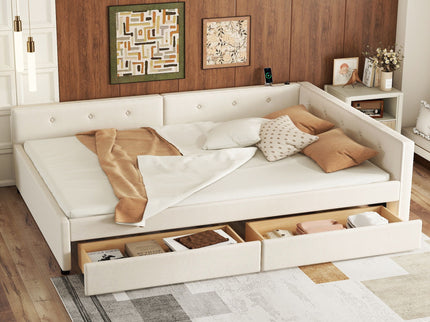 Platform Bed With USB Ports