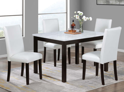 Dining Table With 4 Upholstered Side Chairs