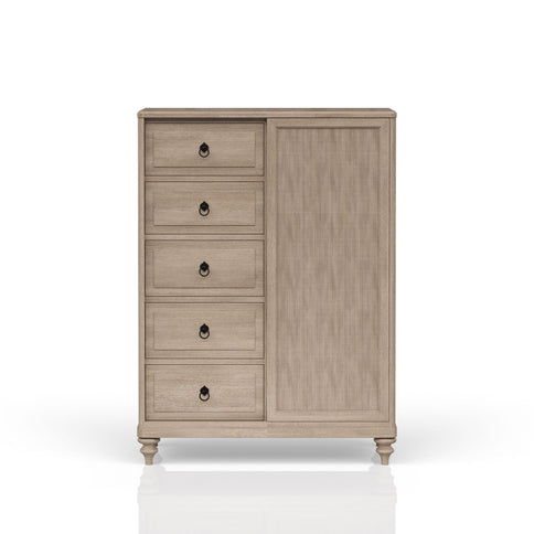 5 Drawer Door Chest - Sand