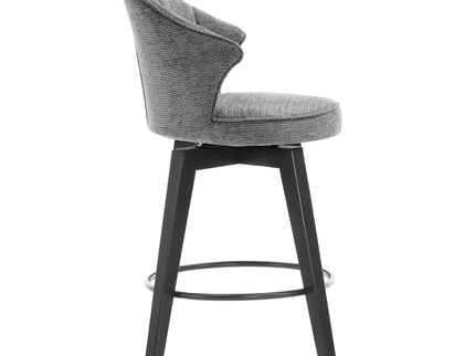 Wing Back Swivel Bar Stools (Set of 2)
