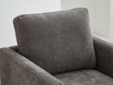 Square Upholstered Swivel Accent Chair